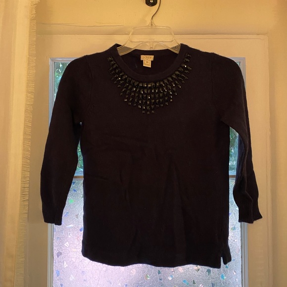 J.Crew Gemstone Collar Wool Sweater - Picture 5 of 5